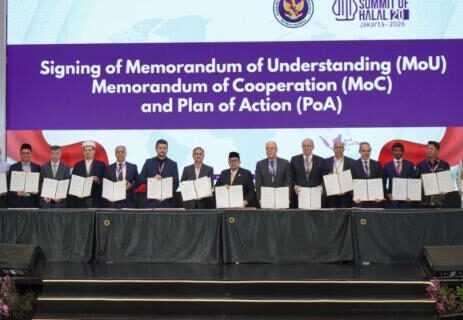 Signing of a Memorandum of Understanding between Indonesia's BPJPH and foreign halal certification bodies at the fifth Halal 20 (H20) Summit in Jakarta, 18-20 September 2026