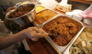 Halal food at Cafe Malaya restaurant in Phnom Penh