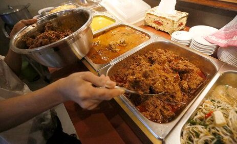Halal food at Cafe Malaya restaurant in Phnom Penh
